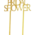 Acrylic cake topper
